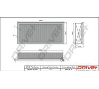 Drve+ DP1110.10.0344 Filtro aria per ALPINA,BMW