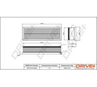 Drve+ DP1110.10.0346 Filtro aria per BMW