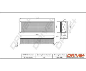 Drve+ DP1110.10.0346 Filtro aria per BMW