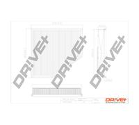Drve+ DP1110.10.0353 Filtro aria per BMW