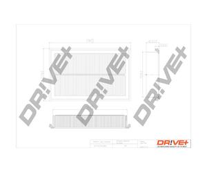 Drve+ DP1110.10.0365 Filtro aria per MERCEDES-BENZ