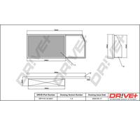 Drve+ DP1110.10.0401 Filtro aria per CITROËN,FIAT,OPEL,PEUGEOT,VAUXHALL