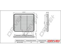 Drve+ DP1110.10.0415 Filtro aria per CHEVROLET,DAEWOO