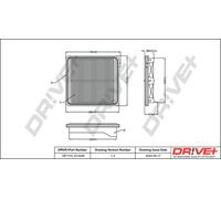 Drve+ DP1110.10.0448 Filtro aria per HONDA