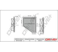 Drve+ DP1110.10.0449 Filtro aria per HONDA