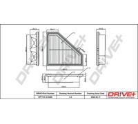 Drve+ DP1110.10.0450 Filtro aria per HONDA