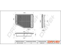 Drve+ DP1110.10.0451 Filtro aria per HONDA