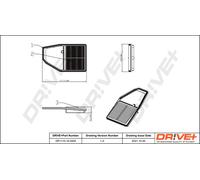 Drve+ DP1110.10.0455 Filtro aria per HONDA