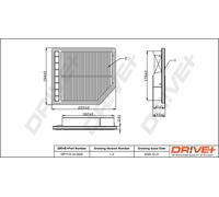 Drve+ DP1110.10.0458 Filtro aria per HONDA