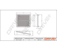 Drve+ DP1110.10.0467 Filtro aria per HONDA