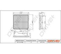 Drve+ DP1110.10.0468 Filtro aria per HONDA