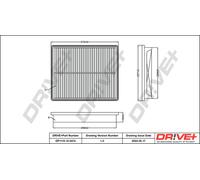 Drve+ DP1110.10.0474 Filtro aria per HYUNDAI,KIA