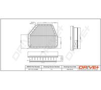 Drve+ DP1110.10.0485 Filtro aria per CHEVROLET,OPEL,VAUXHALL