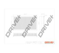 Drve+ DP1110.10.0489 Filtro aria per MAZDA