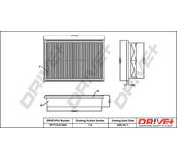 Drve+ DP1110.10.0493 Filtro aria per MAZDA