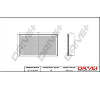 Drve+ DP1110.10.0501 Filtro aria per MERCEDES-BENZ