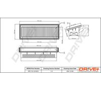 Drve+ DP1110.10.0516 Filtro aria per HYUNDAI