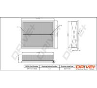 Drve+ DP1110.10.0525 Filtro aria per LAND ROVER