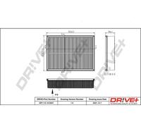 Drve+ DP1110.10.0527 Filtro aria per LAND ROVER