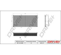 Drve+ DP1110.10.0530 Filtro aria per LAND ROVER