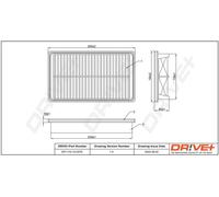 Drve+ DP1110.10.0576 Filtro aria per DAIHATSU,TOYOTA