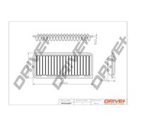 Drve+ DP1110.10.0577 Filtro aria per ASTON MARTIN,TOYOTA