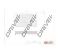 Drve+ DP1110.10.0592 Filtro aria per NISSAN