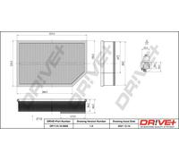 Drve+ DP1110.10.0608 Filtro aria per VOLVO