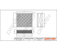 Drve+ DP1110.10.0609 Filtro aria per FORD,VOLVO