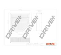Drve+ DP1110.10.0610 Filtro aria per VOLVO