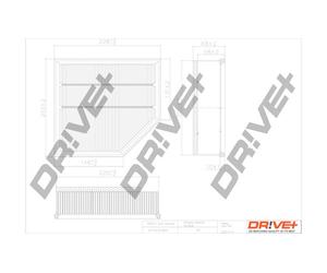Drve+ DP1110.10.0610 Filtro aria per VOLVO