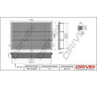 Drve+ DP1110.10.0621 Filtro aria per MITSUBISHI