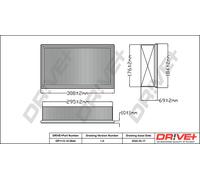 Drve+ DP1110.10.0644 Filtro aria per AUDI