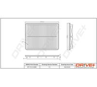 Drve+ DP1110.10.0650 Filtro aria per KIA