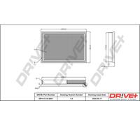 Drve+ DP1110.10.0651 Filtro aria per KIA