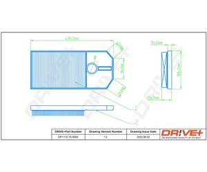 Drve+ DP1110.10.0658 Filtro aria per SEAT,SKODA,VW
