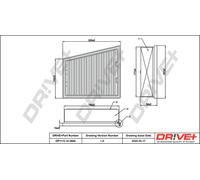 Drve+ DP1110.10.0665 Filtro aria per RENAULT