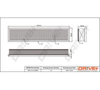 Drve+ DP1110.10.0689 Filtro aria per JAGUAR