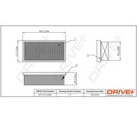 Drve+ DP1110.10.0693 Filtro aria per DAEWOO,MERCEDES-BENZ,SSANGYONG,TATA