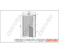 Drve+ DP1110.10.0729 Filtro aria per ALFA ROMEO