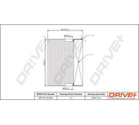 Drve+ DP1110.10.0750 Filtro aria per MERCEDES-BENZ