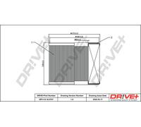 Drve+ DP1110.10.0757 Filtro aria per SAAB