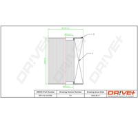Drve+ DP1110.10.0758 Filtro aria per SAAB
