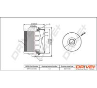Drve+ DP1110.10.0763 Filtro aria per FORD
