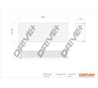 Drve+ DP1110.10.0772 Filtro Aria Per ALPINA, BMW