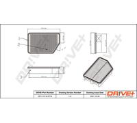 Drve+ DP1110.10.0774 Filtro aria per HYUNDAI,KIA