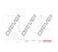 Drve+ DP1110.11.0012 Filtro olio per AEBI,DAEWOO,MERCEDES-BENZ,MULTICAR,PUCH,SS