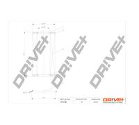 Drve+ DP1110.11.0086 Filtro olio per FORD,VOLVO