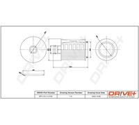 Drve+ DP1110.11.0120 Filtro olio per CADILLAC,CHEVROLET,OPEL,SAAB,VAUXHALL