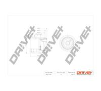 Drve+ DP1110.11.0144 Filtro olio per INNOCENTI,LANDINI,MARUTI